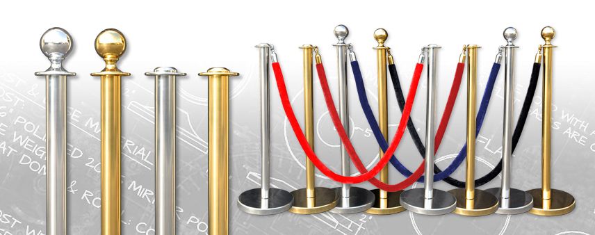 Decorative Posts & Ropes Stanchions