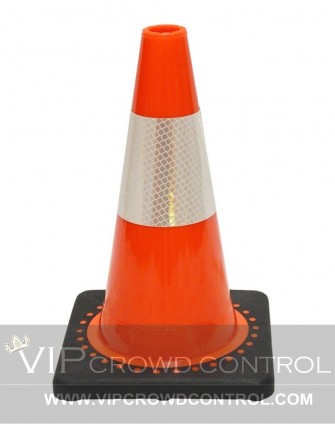 12" JBC Plastic Revolution Series Traffic Cone with Reflector