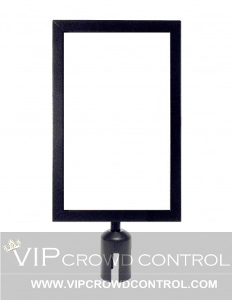 Black Legal Size Sign Frame for 2.5" diameter post