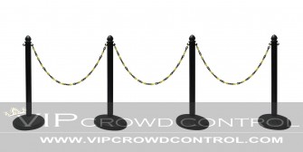 Plastic Stanchion Set with Dome Water Base (4 pcs) + 50' Chain