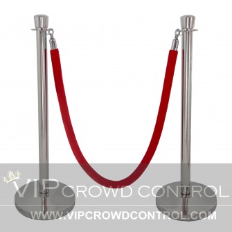 Taper Top Rope Stanchion Set in Dome Base Mirror Finish