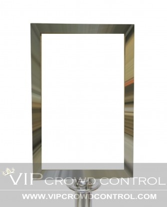 Rope Stanchion Sign Frame 11" x 17"