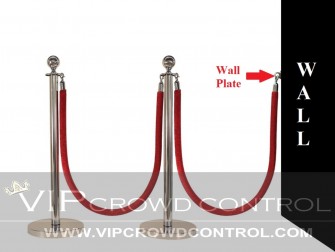 5 pcs Mirror Rope Stanchion Set