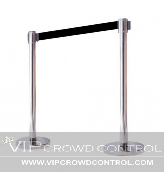 Economy Retractable Stanchion in Mirror Finish in 36"H