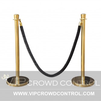 Taper Top Rope Stanchion Set in Gold Finish