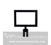 Black Letter Size Sign Frame for 3" diameter post