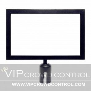 Black Legal Size Sign Frame for 3" diameter post