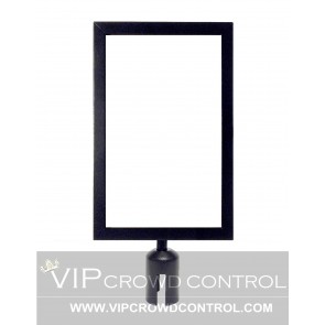 Black Legal Size Sign Frame for 2.5" diameter post