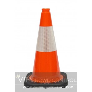 18" JBC Plastic Revolution Series Traffic Cone with Reflector