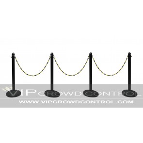 Plastic Stanchion Set with Dome Water Base (4 pcs) + 50' Chain