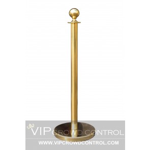 Crown Top Rope Stanchion in Gold Finish