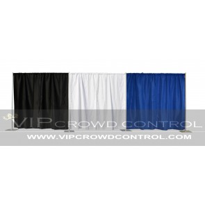 8' x 20' Pipe and Drape Setup with Fixed Upright