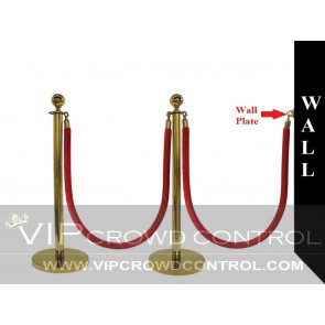 5 pcs Gold Rope Stanchion Set