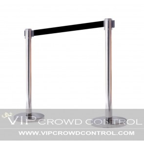 VIP Retractable Stanchion in Mirror Finish in 40"H