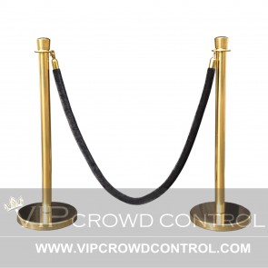 Taper Top Rope Stanchion Set in Gold Finish