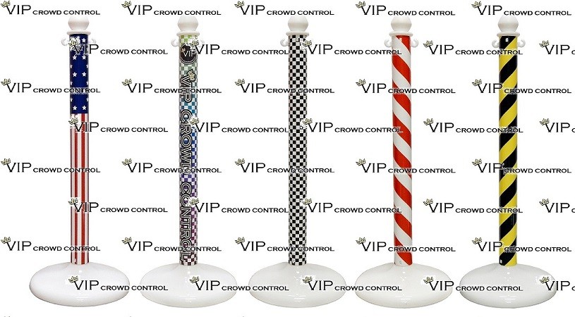 Plastic Stanchion with Dome Water Base (4 pcs)